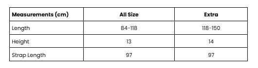 Size Guide Black Avani Poean Batik Obi